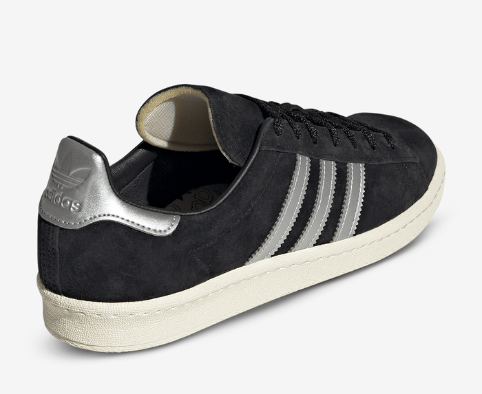 Adidas Originals - CAMPUS 80s 'CORE BLACK/FTWR WHITE/OFF WHITE' - VegNonVeg