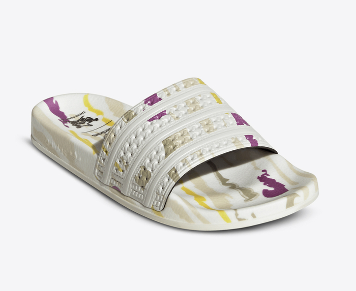 adilette black white