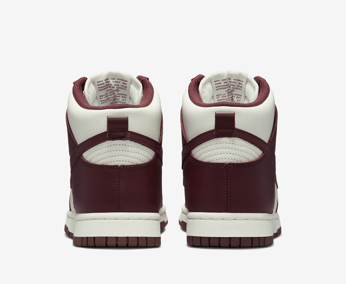 Nike - W NIKE DUNK HIGH 'BURGUNDY CRUSH/BURGUNDY CRUSH-SAIL' - VegNonVeg