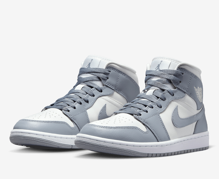 Jordan - AIR JORDAN 1 MID 'SAIL/STEALTH-WHITE' - VegNonVeg