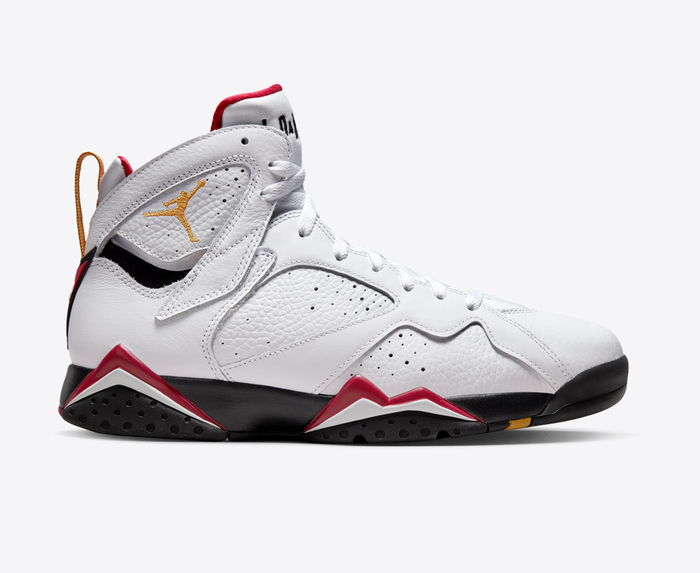 Jordan AIR JORDAN 7 RETRO WHITE BLACK CARDINAL RED CHUTNEY VegNonVeg