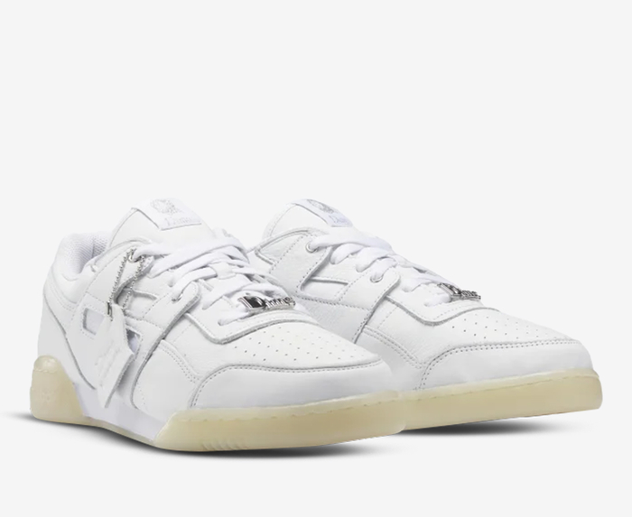 REEBOK - WORKOUT PLUS 'DIME WHITE/SILVER MET/STUCCO' - VegNonVeg