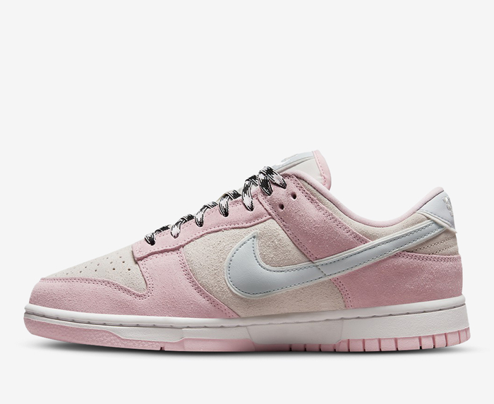 Nike - W DUNK LOW LX 'PINK FOAM /PURE PLATINUM-PHANTOM' - VegNonVeg