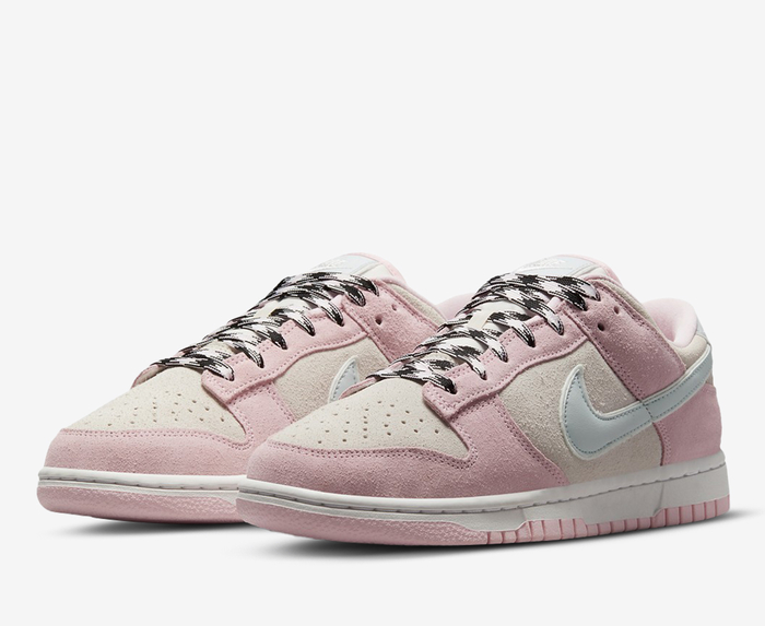 Nike - W DUNK LOW LX 'PINK FOAM /PURE PLATINUM-PHANTOM' - VegNonVeg