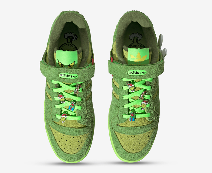 Adidas Originals - FORUM LOW THE GRINCH 'SOLAR GREEN/RED' - VegNonVeg