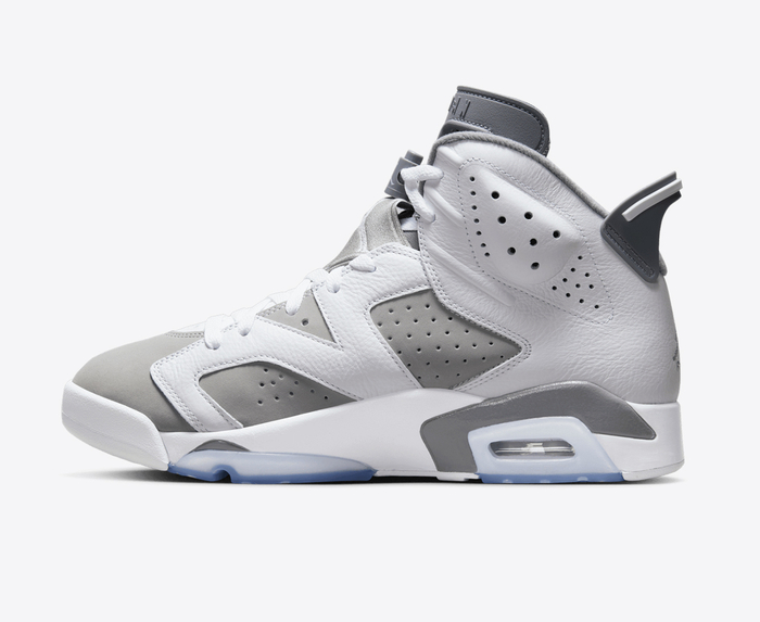 Jordan - AIR JORDAN 6 RETRO 'WHITE/MEDIUM GREY-COOL GREY' - VegNonVeg