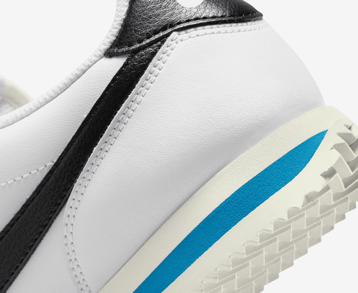 Nike - CORTEZ 'WHITE/BLACK-LT PHOTO BLUE-SAIL' - VegNonVeg