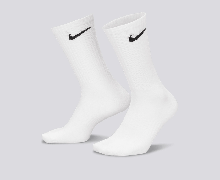 Nike - U NK EVERYDAY LTWT CREW 3PR 'WHITE/BLACK' - VegNonVeg