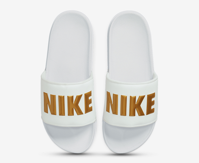 nike offcourt slide white