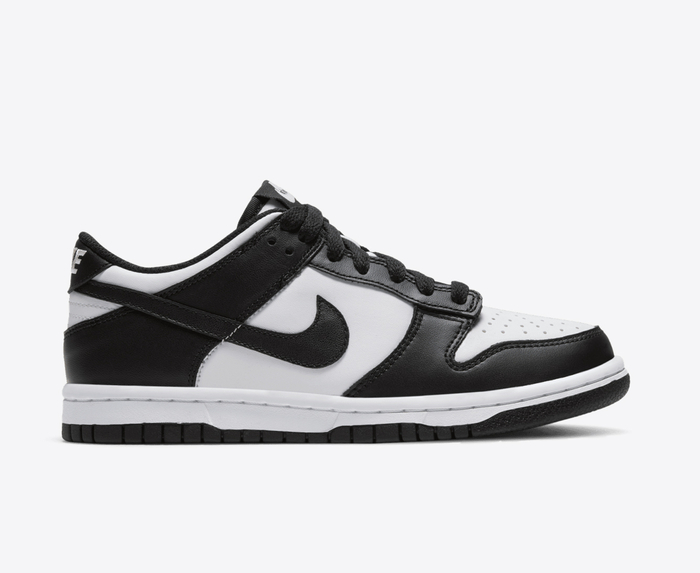 nike dunk low gs black and white