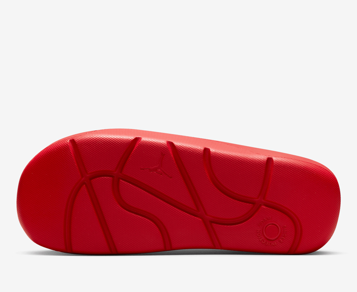 Jordan slippers online red