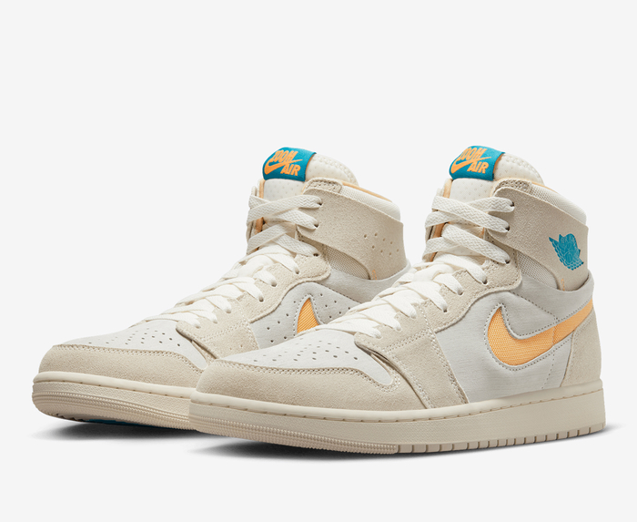 Jordan - AIR JORDAN 1 ZM AIR CMFT 2 'LT OREWOOD BRN/BRIGHT CITRUS-SAIL ...