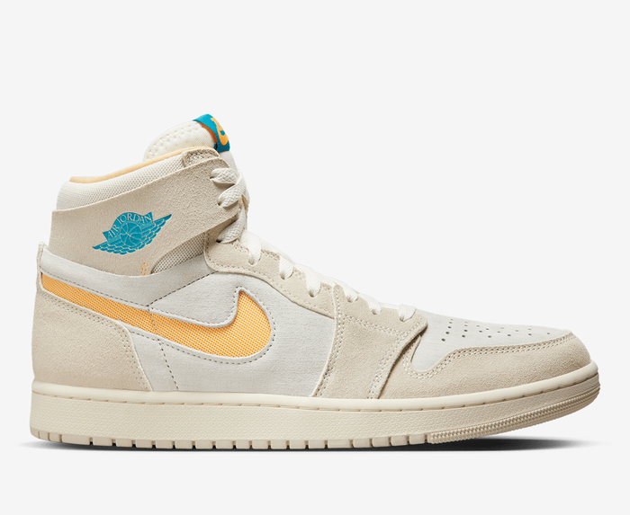 Jordan - AIR JORDAN 1 ZM AIR CMFT 2 'LT OREWOOD BRN/BRIGHT CITRUS-SAIL ...