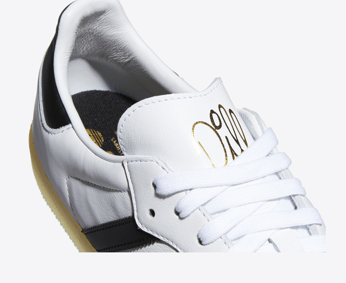 Adidas Originals X DILL SAMBA CLOUD WHITE CORE BLACK GOLD METALLIC VegNonVeg