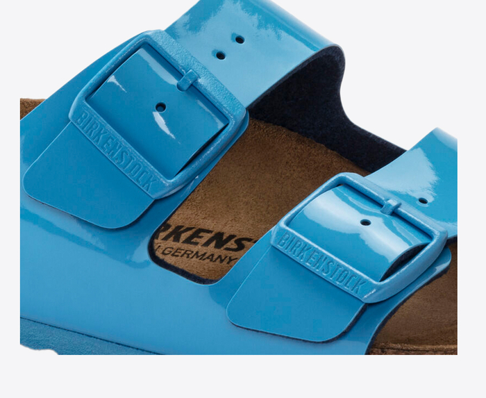 Blue discount plastic birkenstocks