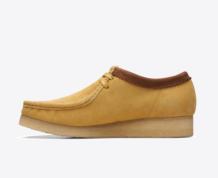 Yellow on sale wallabees clarks