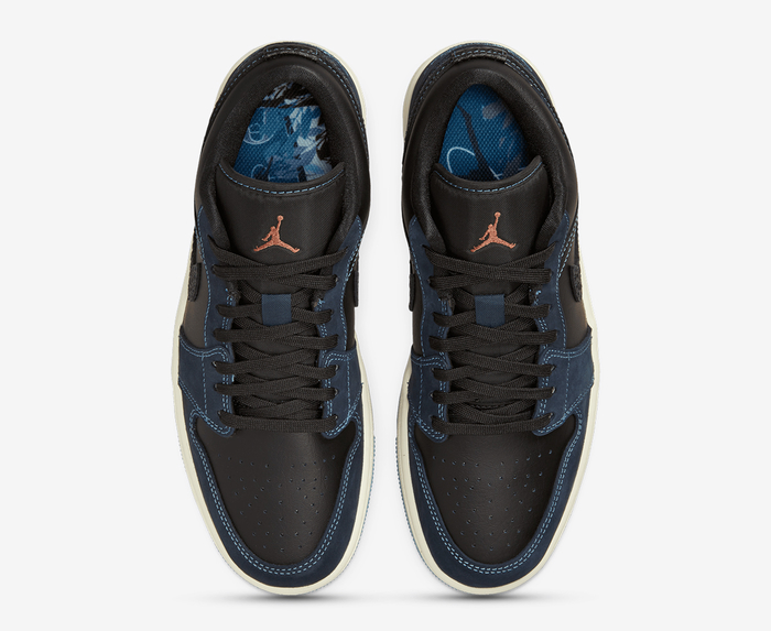 Jordan - WMNS AIR JORDAN 1 LOW SE 'BLACK/BLACK-DARK OBSIDIAN-SAIL ...