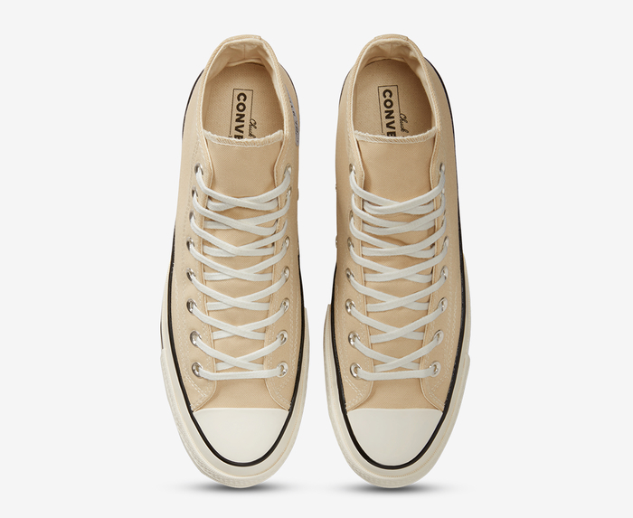 Converse - CHUCK 70 HIGH 'OAT MILK/EGRET/BLACK' - VegNonVeg