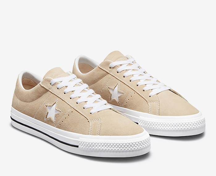 Converse one star on sale beige