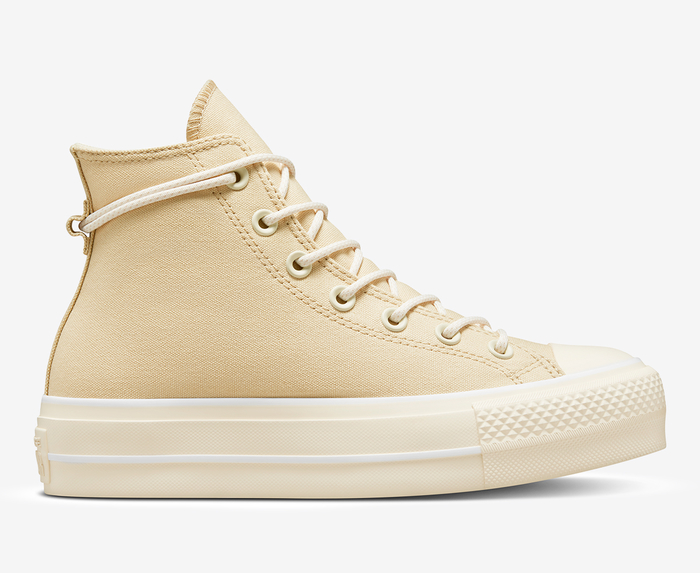 Converse - CHUCK TAYLOR ALL STAR LIFT HI 'OAT MILK/OAT MILK/NATURAL ...