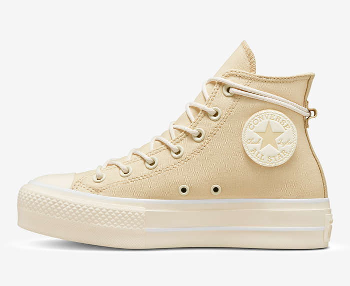 Converse Chuck Taylor All Star Lift Hi Oat Milkoat Milknatural Ivory Vegnonveg 9092