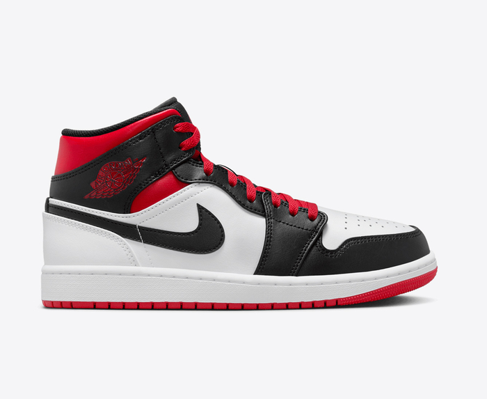 Air jordan 1 mid gym clearance red/white