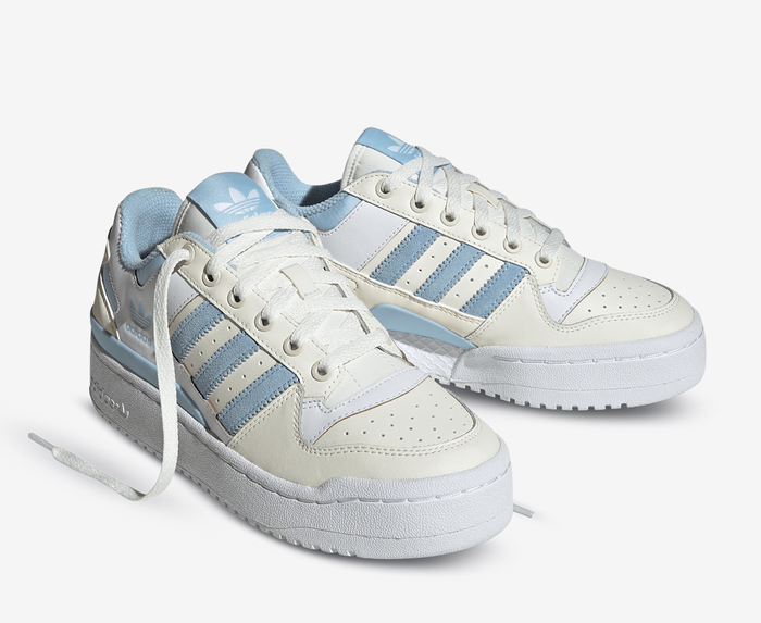 Adidas Originals - FORUM BOLD STRIPES 'OFF WHITE/CLEAR SKY/CLOUD WHITE ...