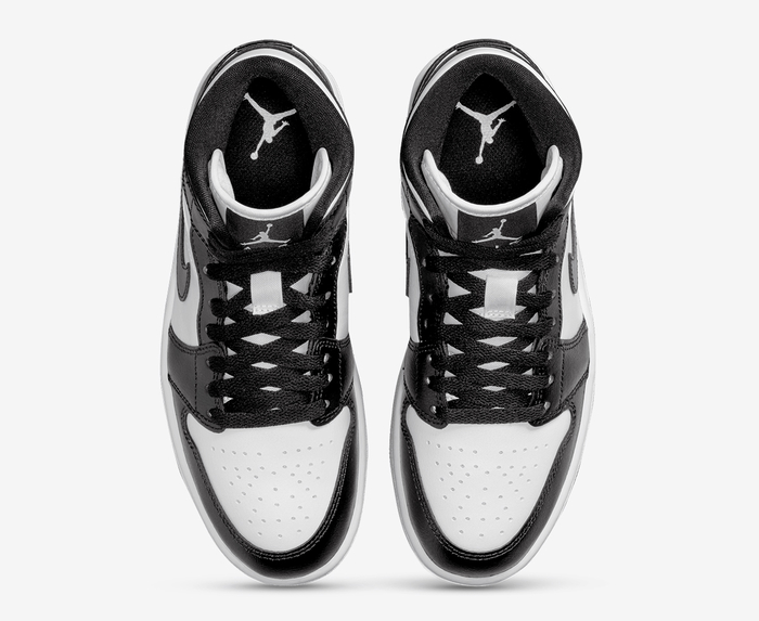 Jordan - Air Jordan 1 Mid 'White/Black-White' - Vegnonveg