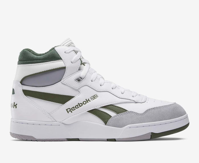 REEBOK - BB 4000 II MID 'WHITE/COLD GREY/VARSITY GREEN' - VegNonVeg