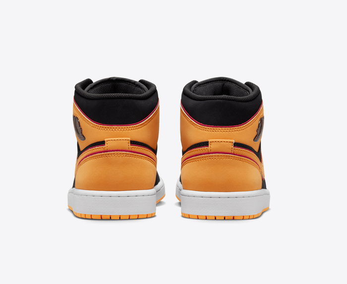 Jordan 1 mid store black orange peel