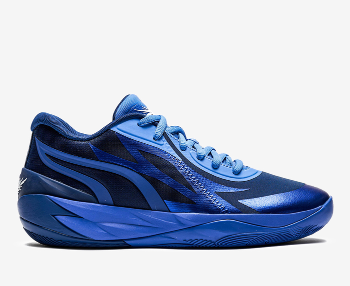 Blue pumas with outlet clear bottom