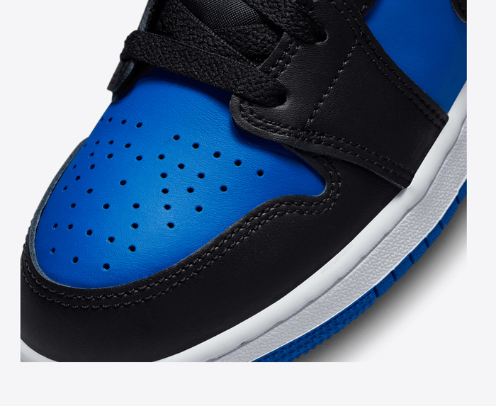 Jordan - Buy NIKE AIR JORDAN 1 MID 'BLACK/ROYAL BLUE-WHITE' - VegNonVeg