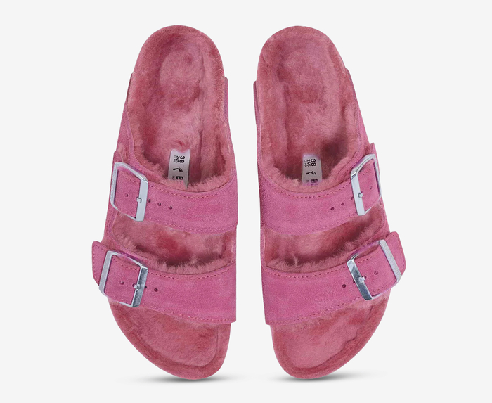 Birkenstock Buy Birkenstock ARIZONA SHEARLING FUCHSIA TULIP