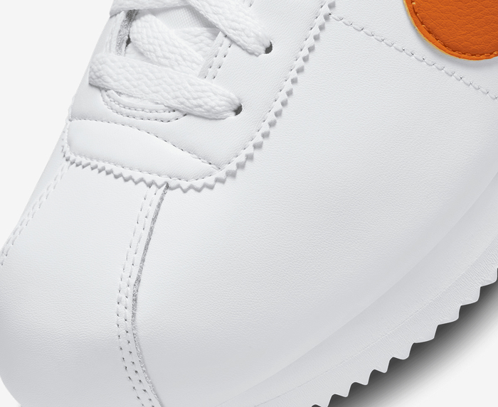 Nike cortez white and 2024 orange