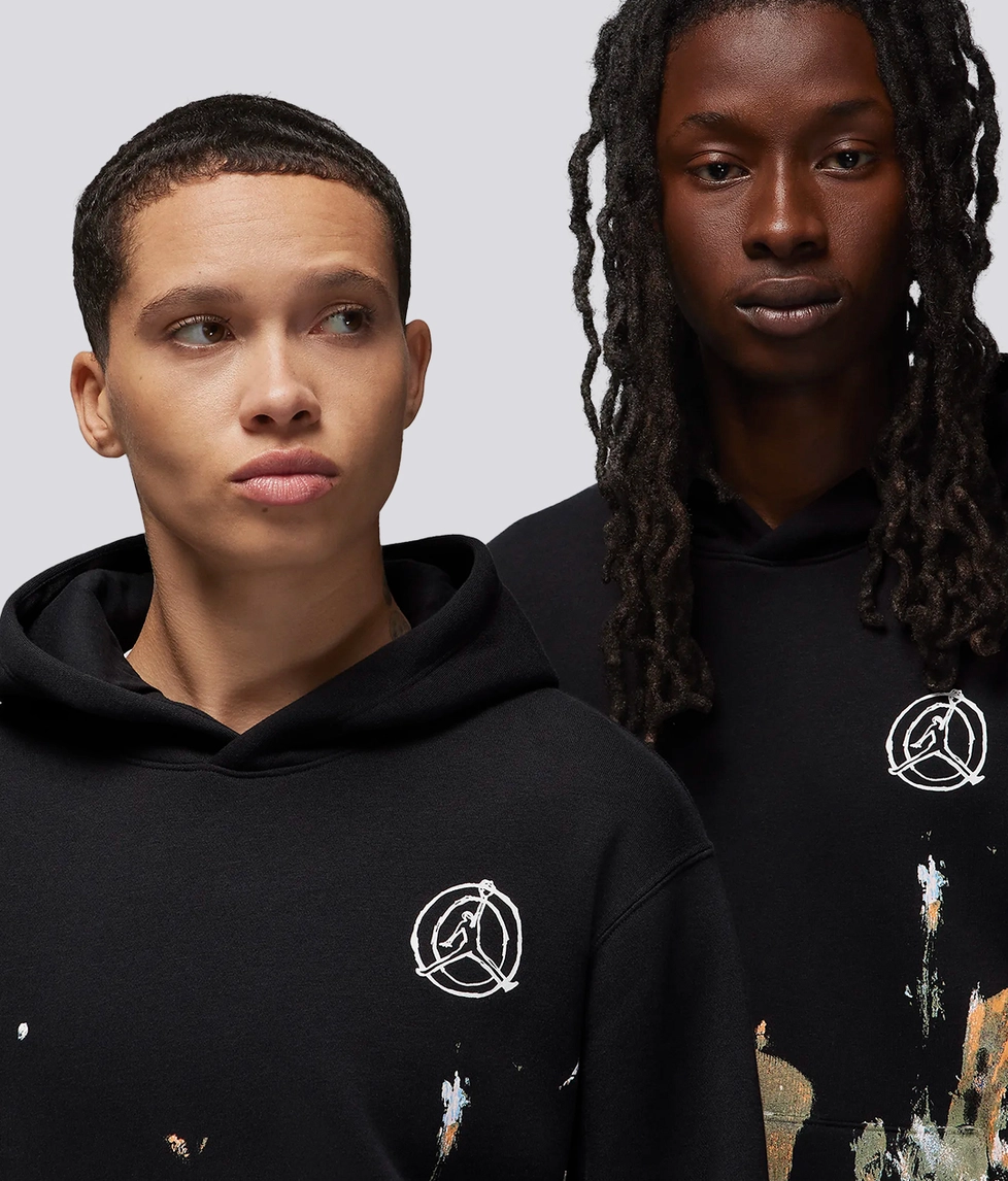 Jordan - Artist Series Fleece Pullover Hoodie - VegNonVeg Jordan - Artist Series Fleece Pullover Hoodie - VegNonVeg