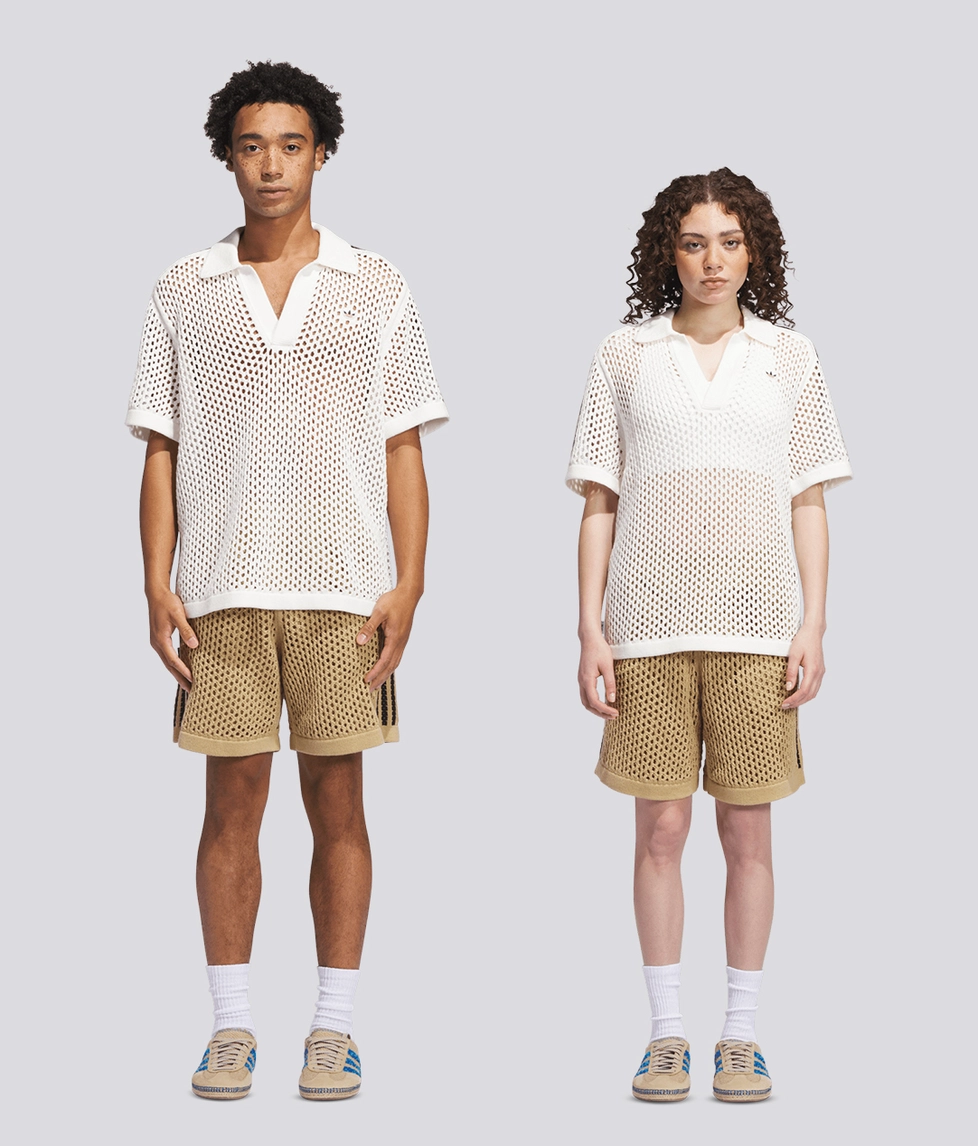 adidas Originals x CLOT By Edison Chen Unisex Crochet Polo