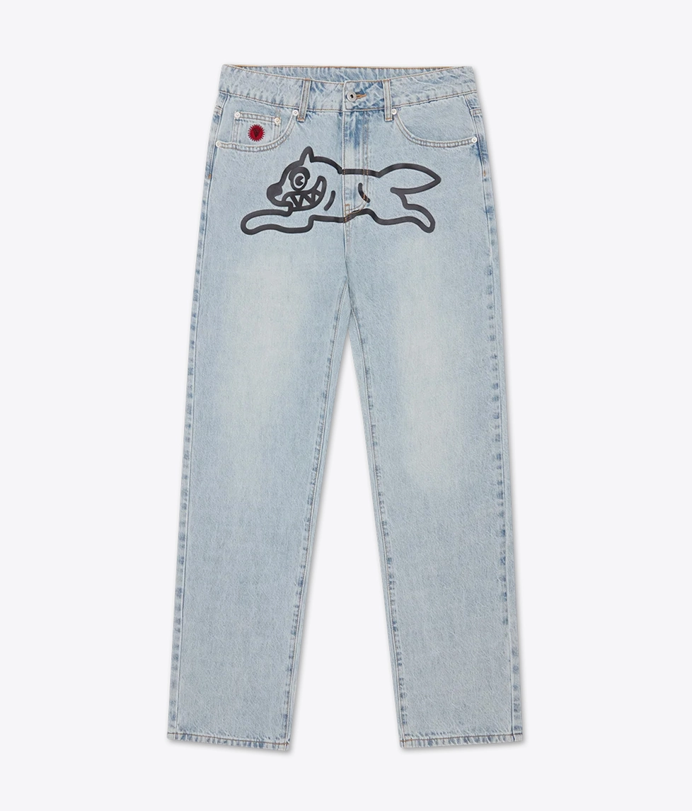 Icecream - RUNNING DOG LIGHT WASHED DENIM PANT - VegNonVeg
