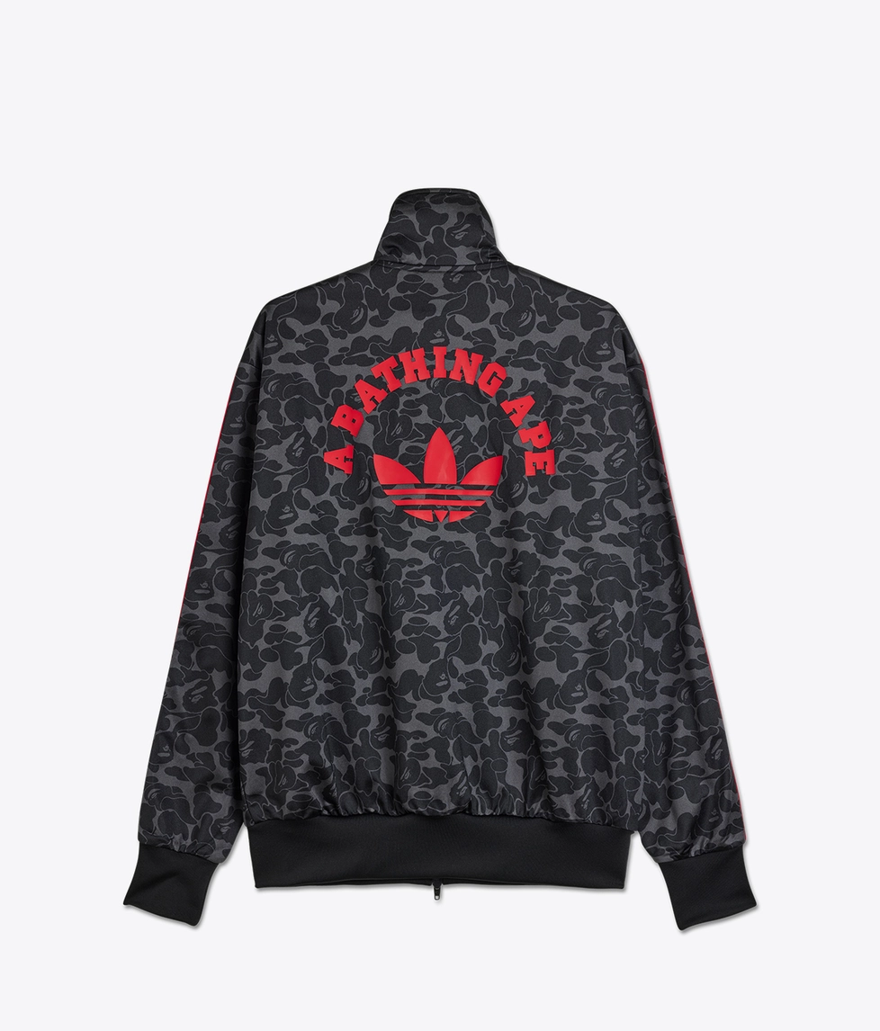 bape adidas jacket black