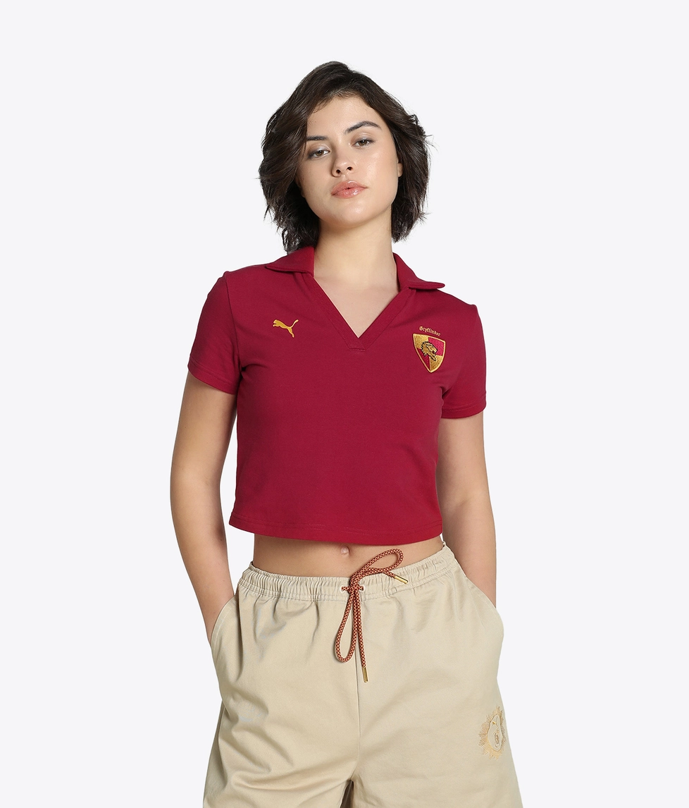 ◆PUMA◆ Puma X Harry Potter Polo Dark Crimson 63009713 6300 PUMA X HARRY POTTER Polo Dark Crimson