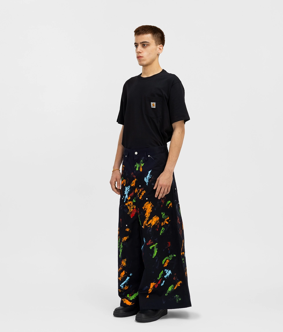 Shinyakozuka - SHINYAKOZUKA CARPENTER PANT WITH HAND PAINTING