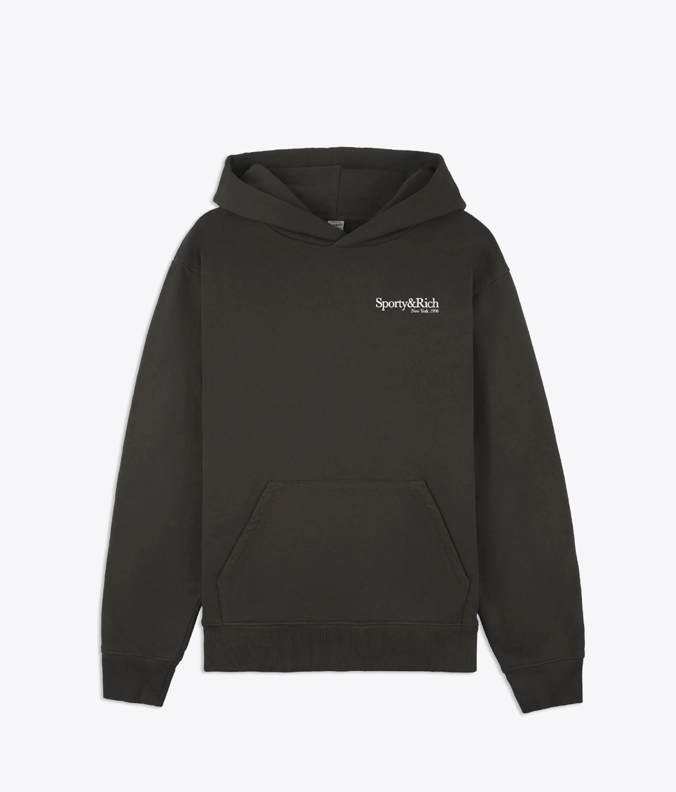 スウェット・トレーナー Sporty & Rich Wellness Logo Man to Man Faded Black CR651FB C Sporty & Rich Sweatshirt from the Wellness Club collection