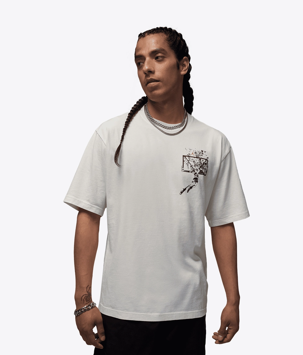 Jordan - Jordan Brooklyn Oversized Graphic Short Sleeve Crew