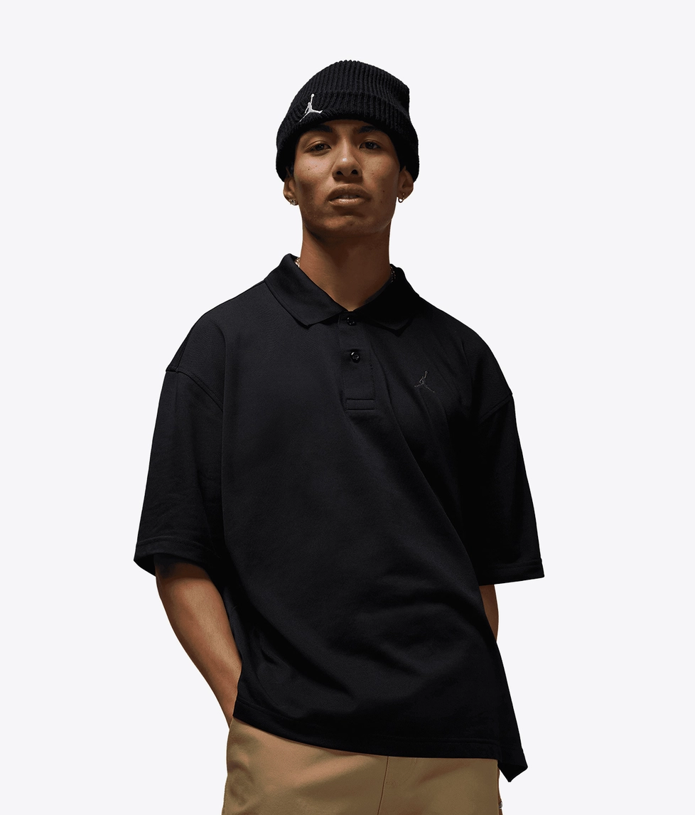 Jordan - Jordan Brooklyn Polo T-Shirt Black/Iron Grey | Buy Men's