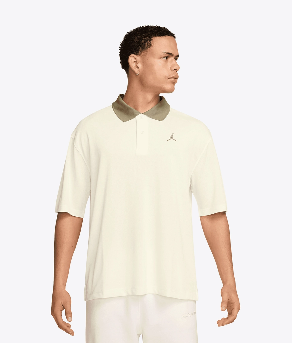 Jordan - Jordan Brooklyn Polo T-Shirt Sail/Medium Khaki | Buy