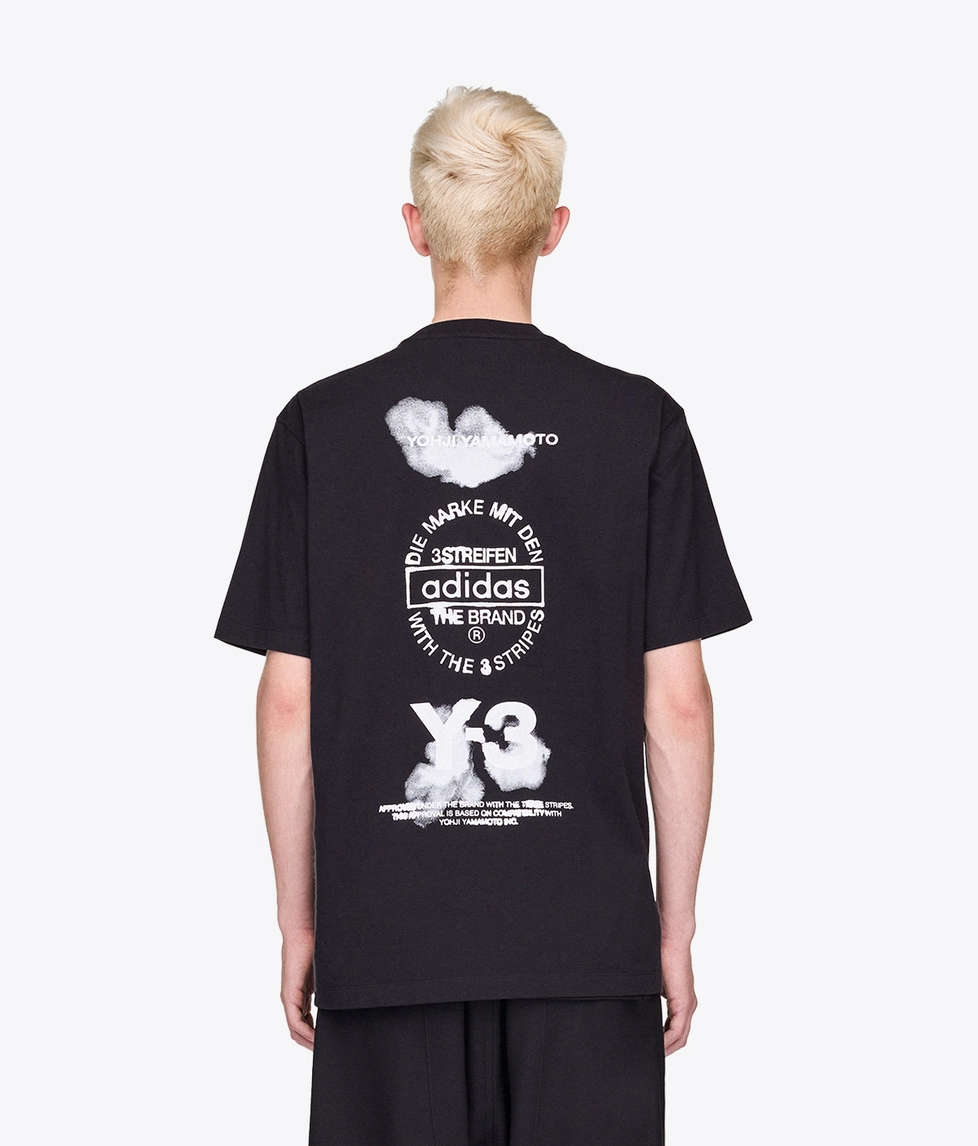 Y-3 - Adidas Originals Graphic Short Sleeve Tee Black | Buy Men's