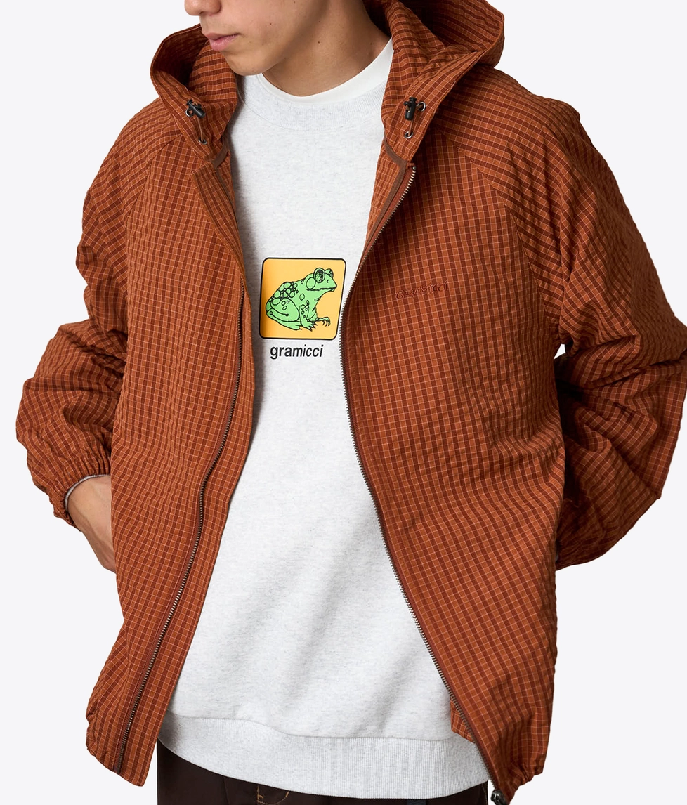 Gramicci - Gramicci Northside Plaid Hooded Jacket Brick | Buy