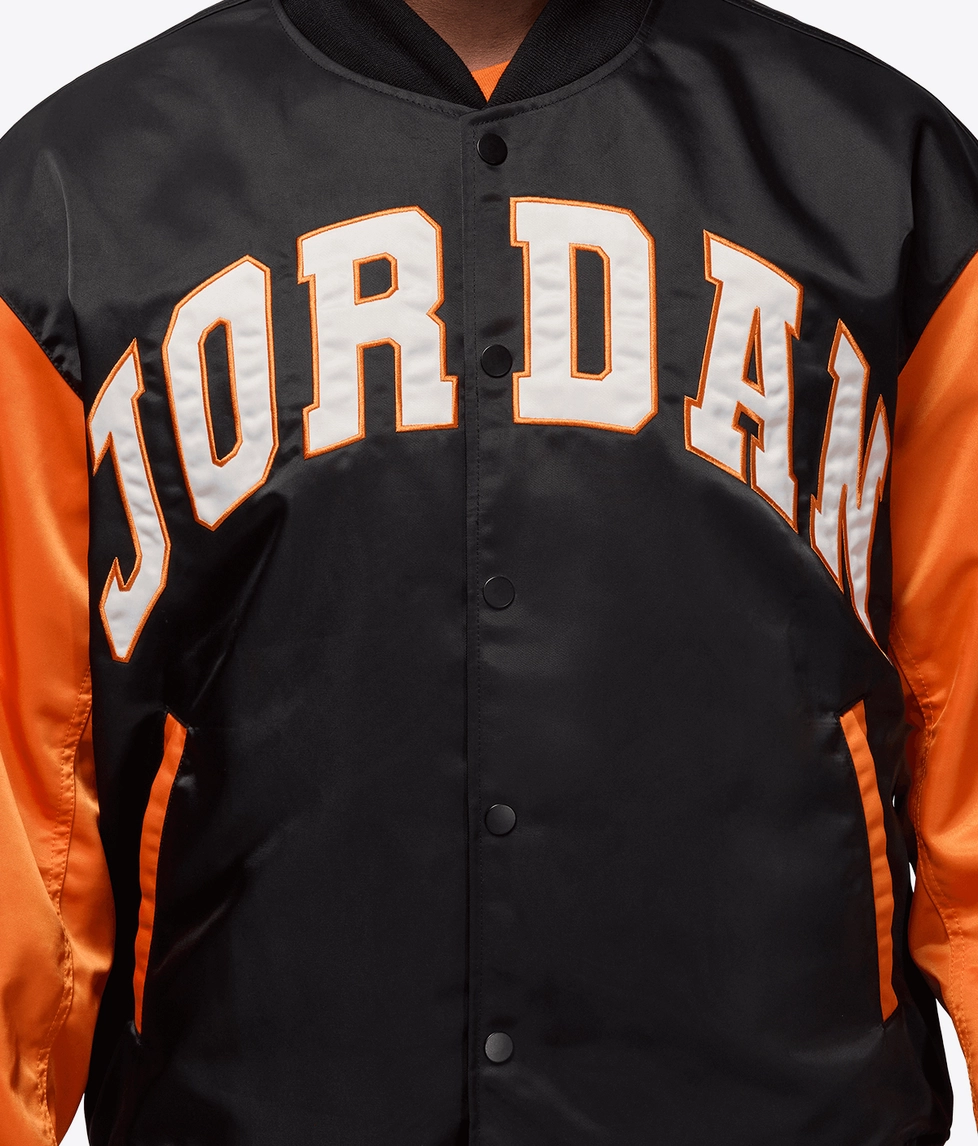 Jordan - Jordan Brooklyn Collegiate Varsity Jacket Black/Starfish