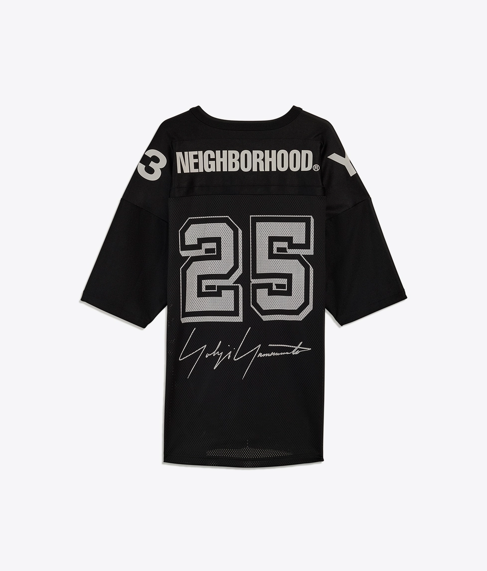 【新品タグ付き】NEIGHBORHOOD Y-3 NBHD FOOTBALL T y-3-football-jersey-black-