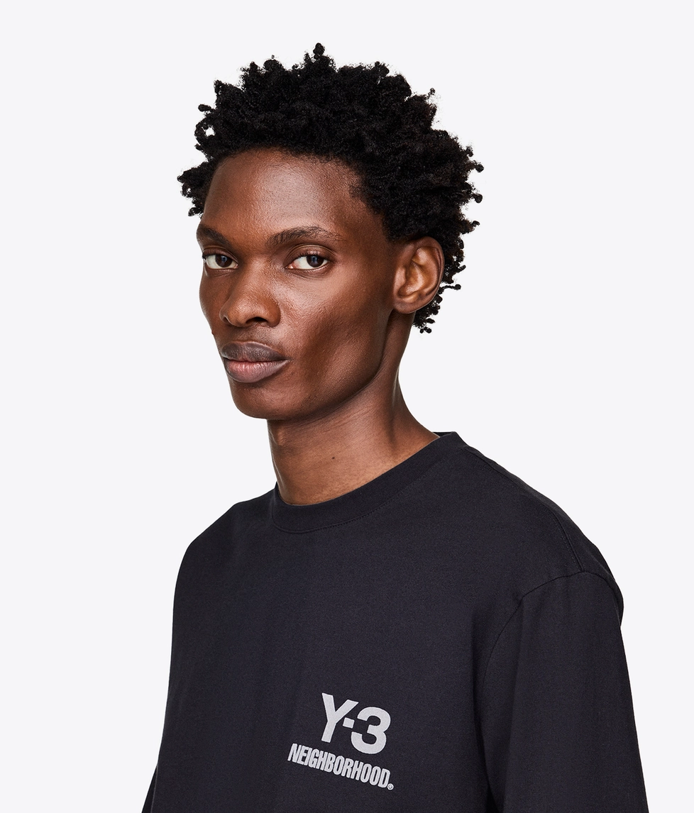 Y-3 - X NEIGHBORHOOD LOGO LONG SLEEVE TEE - VegNonVeg