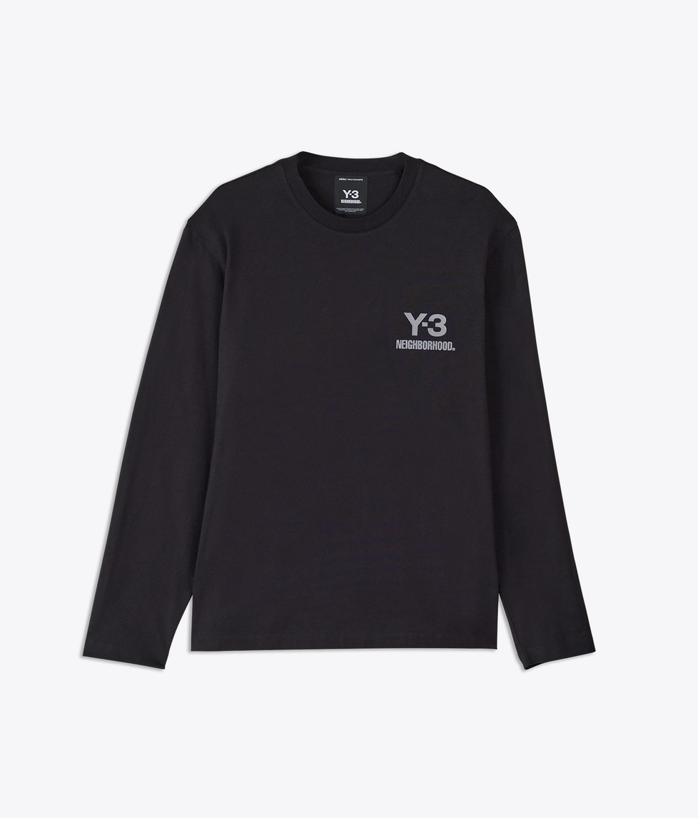 Y-3 - X NEIGHBORHOOD LOGO LONG SLEEVE TEE - VegNonVeg
